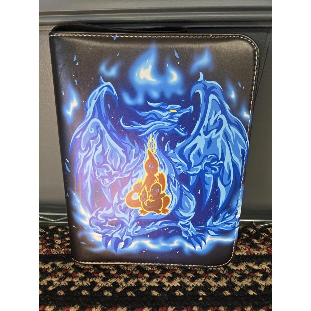 Card Binder for Pok'mon Cards Holds 400 Cards Featuring Charizard & others